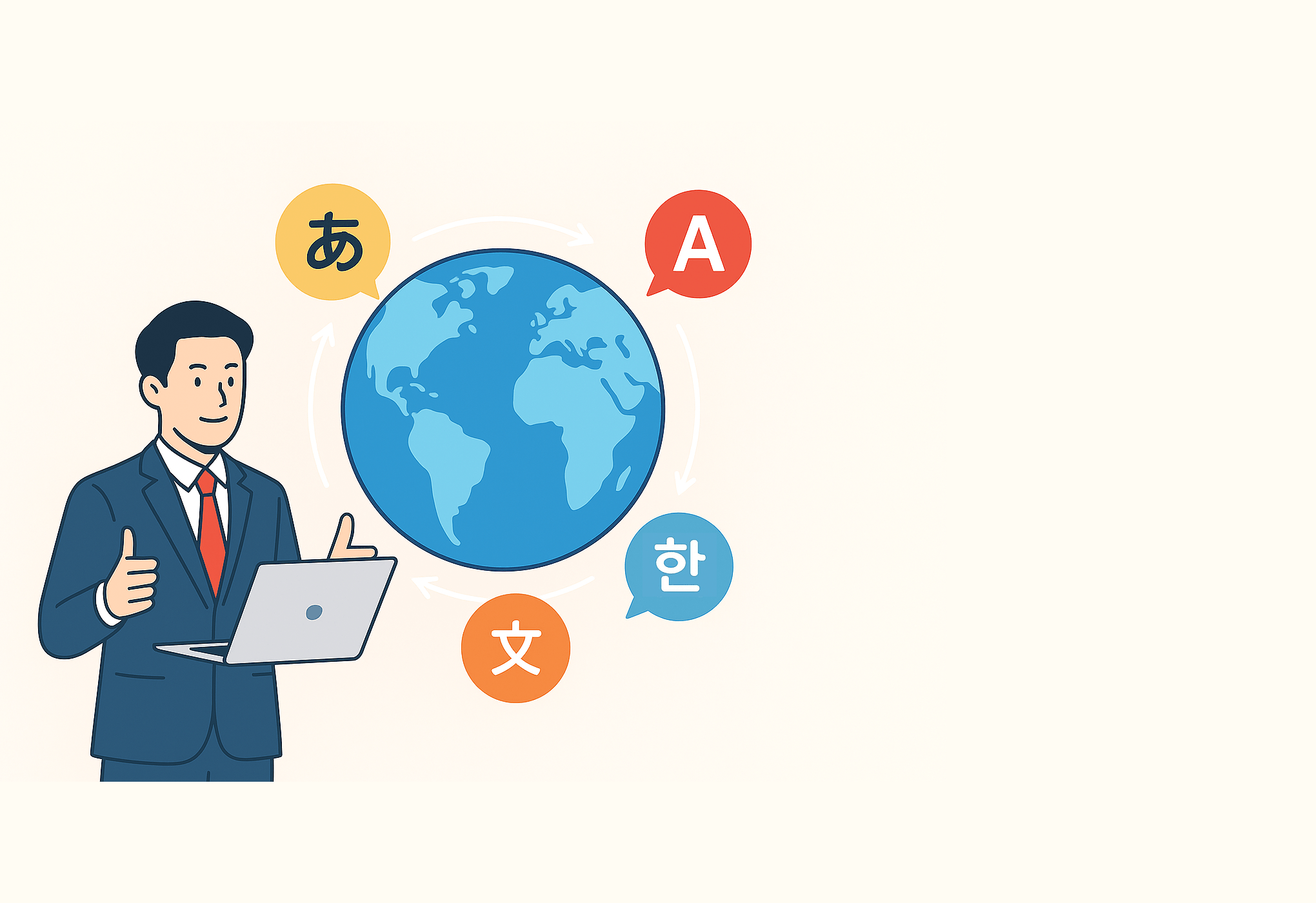 Webサイト多言語化サービス「とりグロ」ビジュアルイメージ